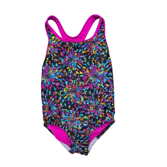 4/$12 Toddler Girl Swimsuit Or Gymnastics Leotard Speedo Brand Fits 3T/4T - Picture 1 of 8